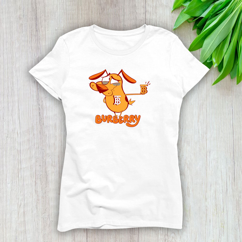 Courage The Cowardly Dog Burberry Lady T-Shirt Women BTN7007