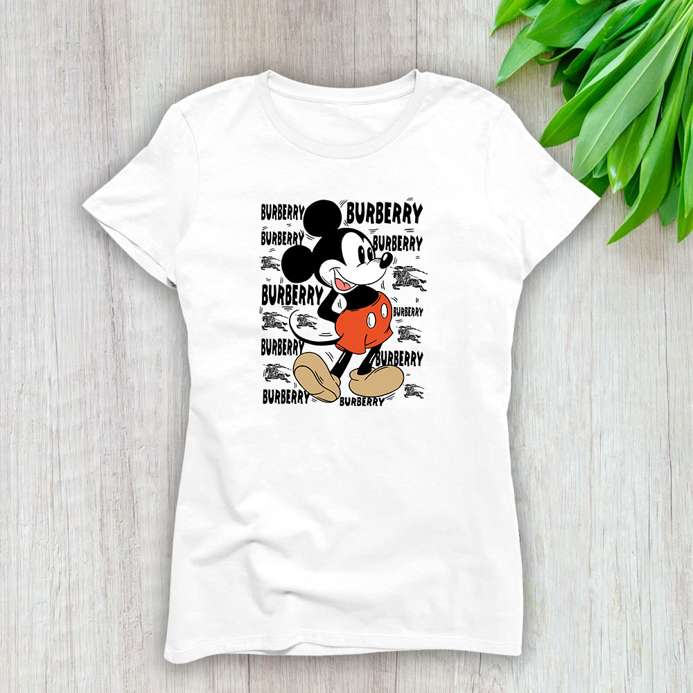 Mickey Mouse Burberry Lady T-Shirt Women BTN7064
