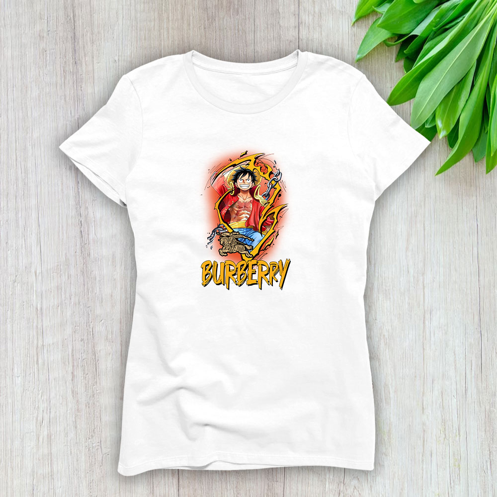 Monkey D Luffy One Piece Burberry Lady T-Shirt Women BTN7043
