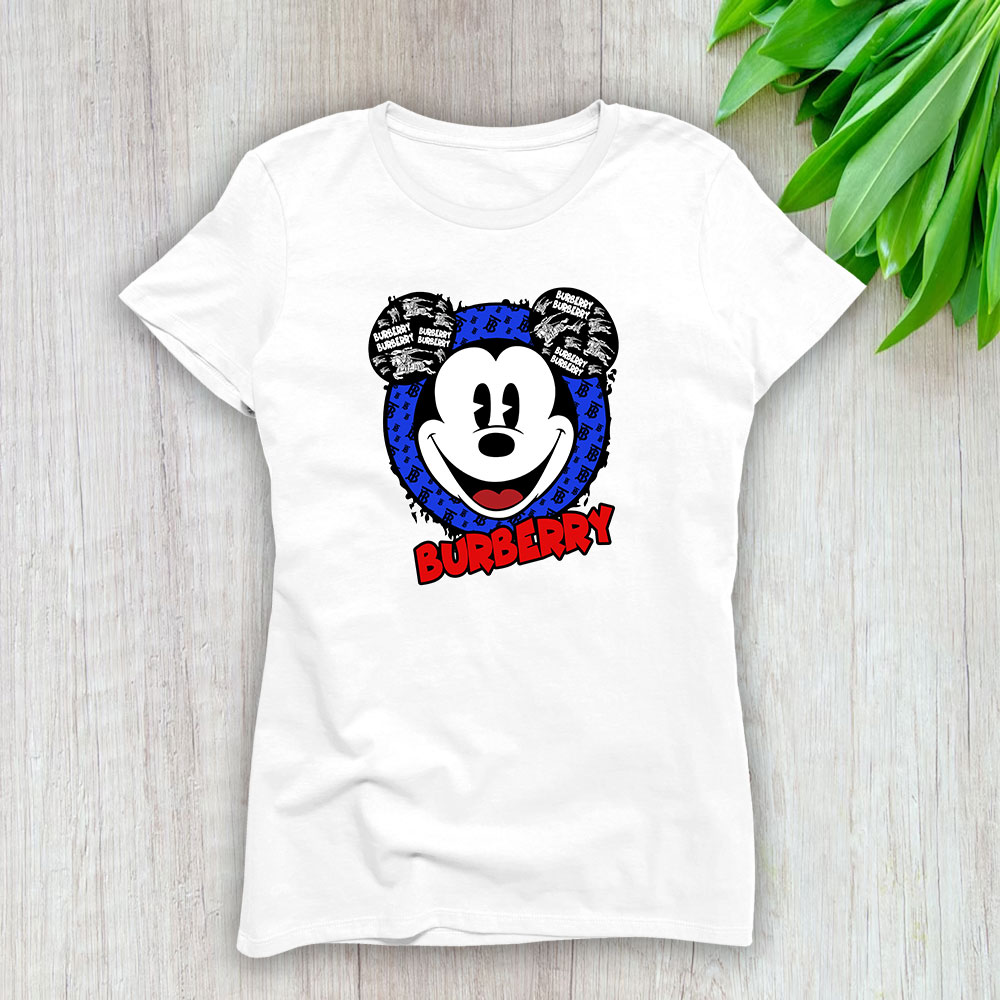 Mickey Mouse Burberry Lady T-Shirt Women BTN7062