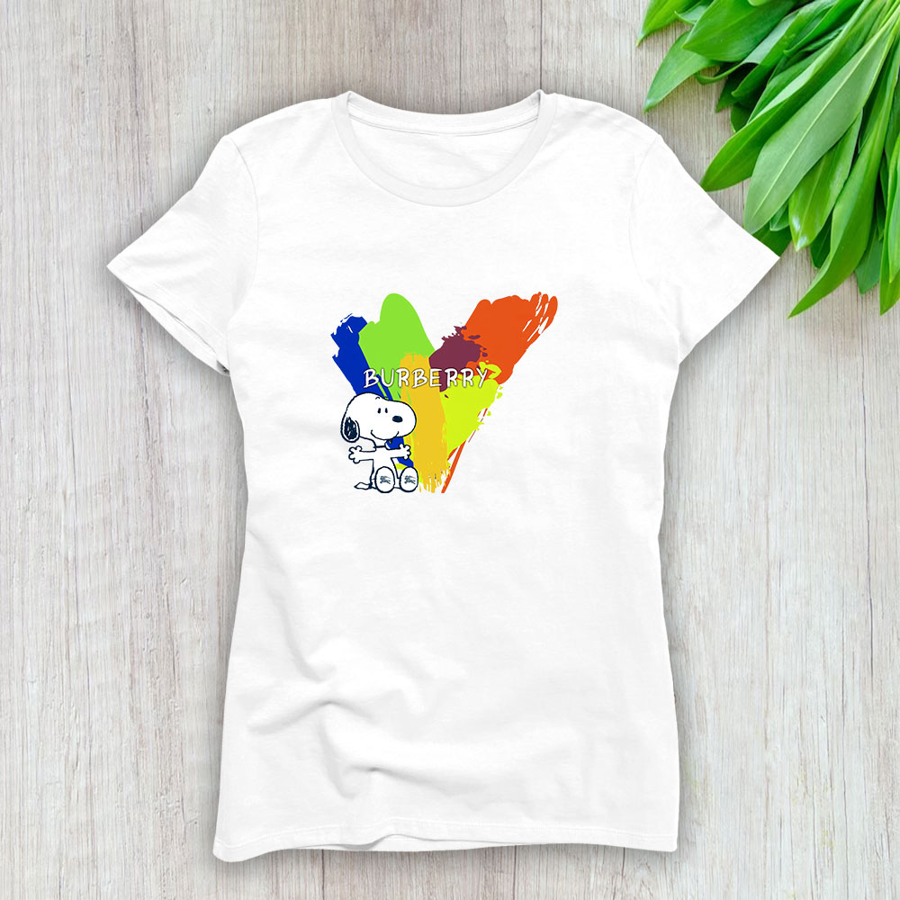 Snoopy Burberry Lady T-Shirt Women BTN7111