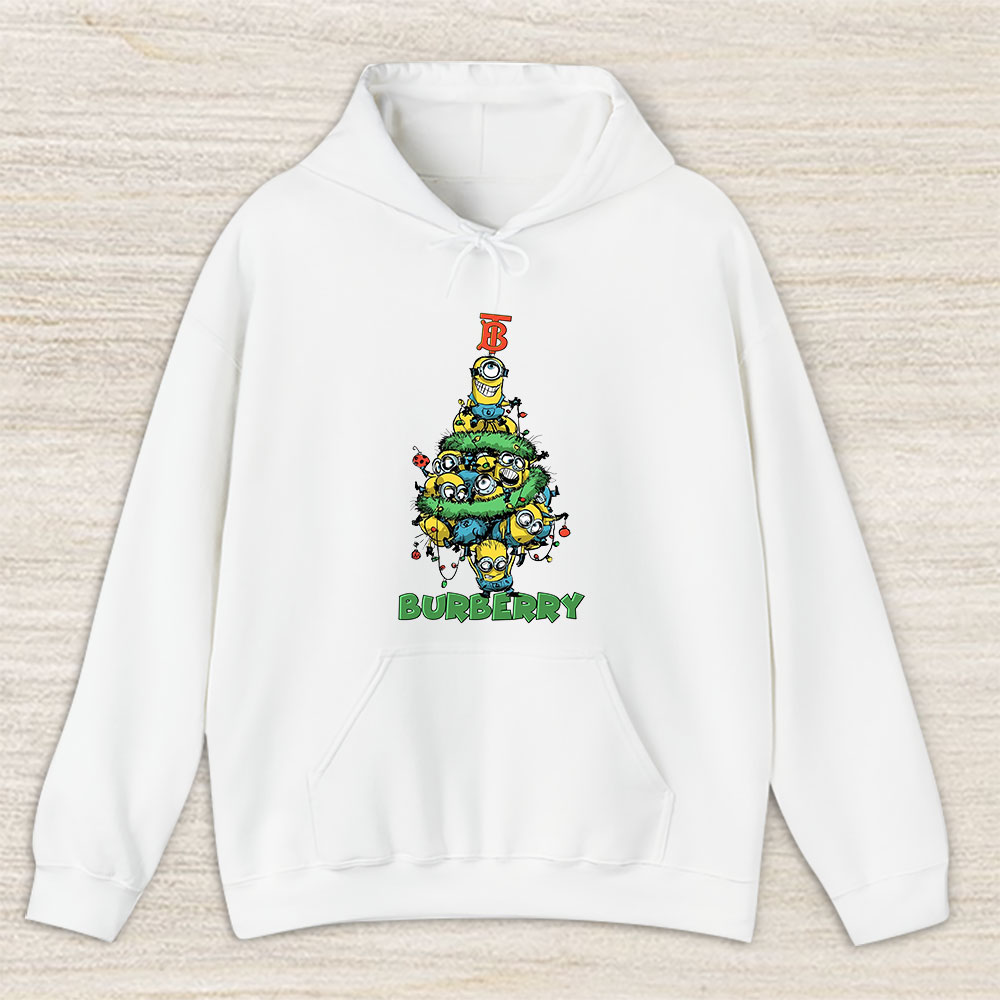 Minions Despicable Me Christmas Burberry Brand Unisex Hoodie TAH6316