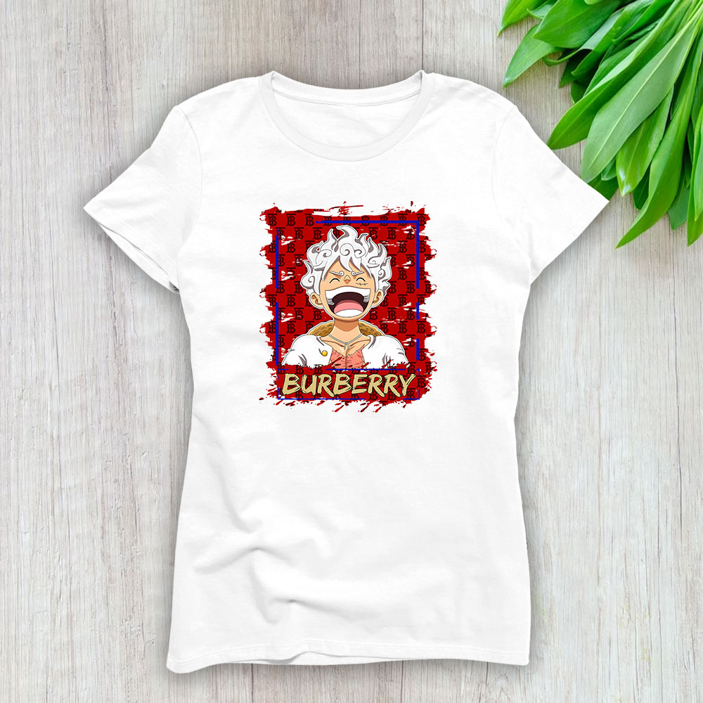 Monkey D Luffy Gear One Piece Burberry Brand Lady T-Shirt Women TLT6554