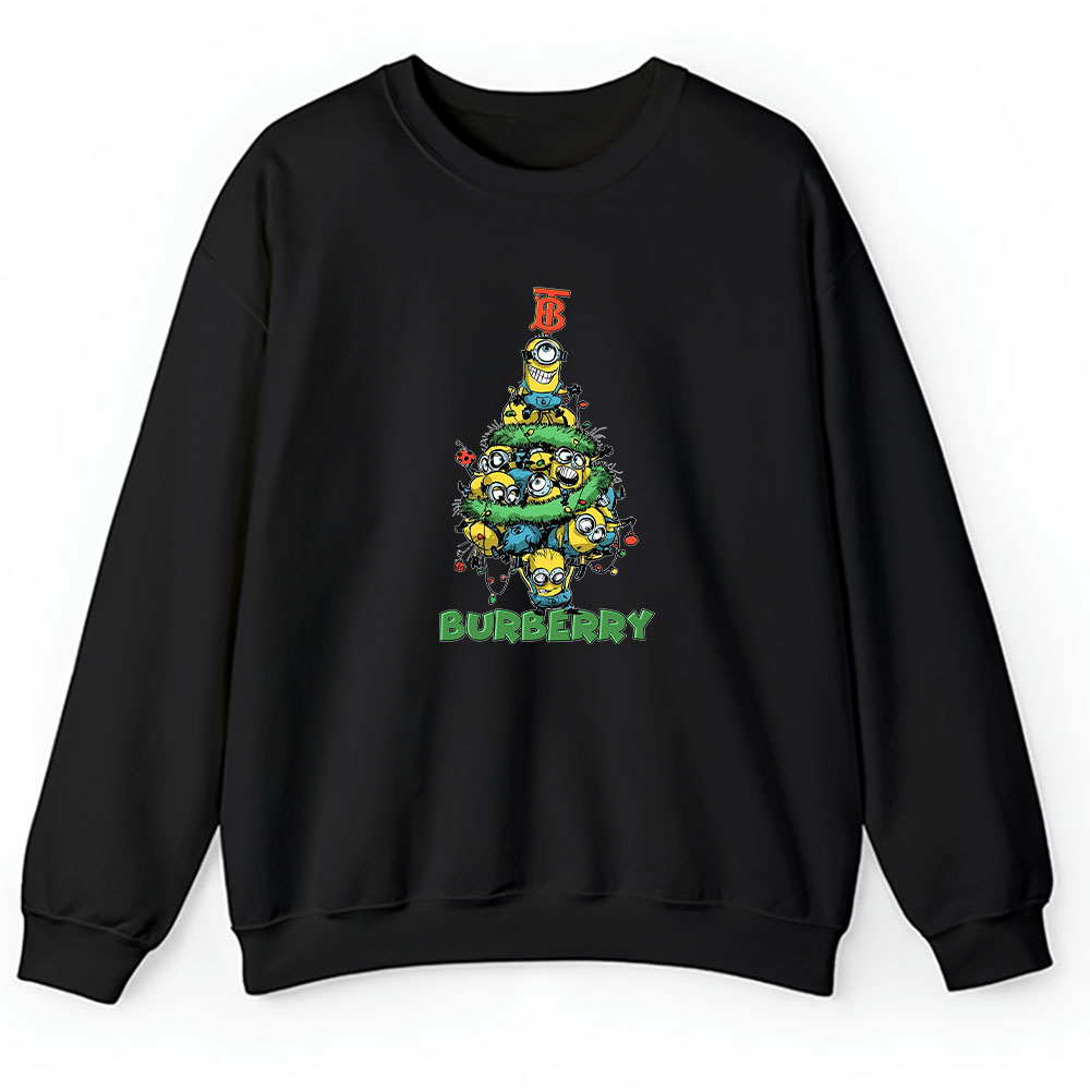 Minions Despicable Me Christmas Burberry Brand Unisex Sweatshirt BTN6316