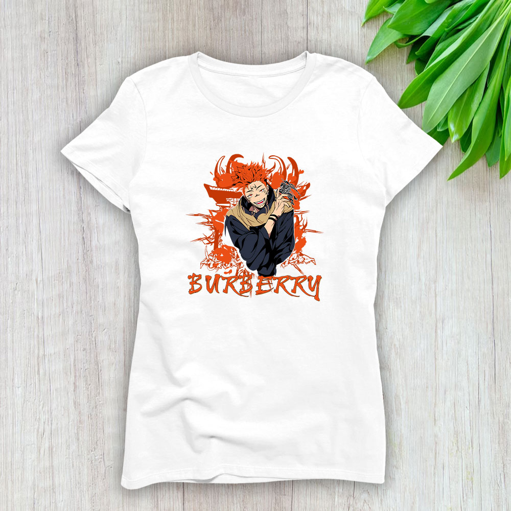 Monkey D Luffy Gear One Piece Burberry Brand Lady T-Shirt Cotton Tee TLT6286