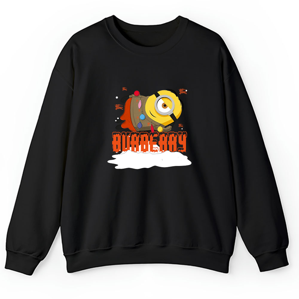 Minions Despicable Me Christmas Burberry Brand Unisex Sweatshirt BTN6318