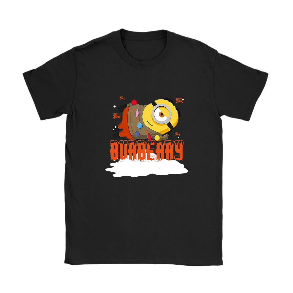 Minions Despicable Me Christmas Burberry Brand Unisex T-Shirt Cotton Tee BN6318