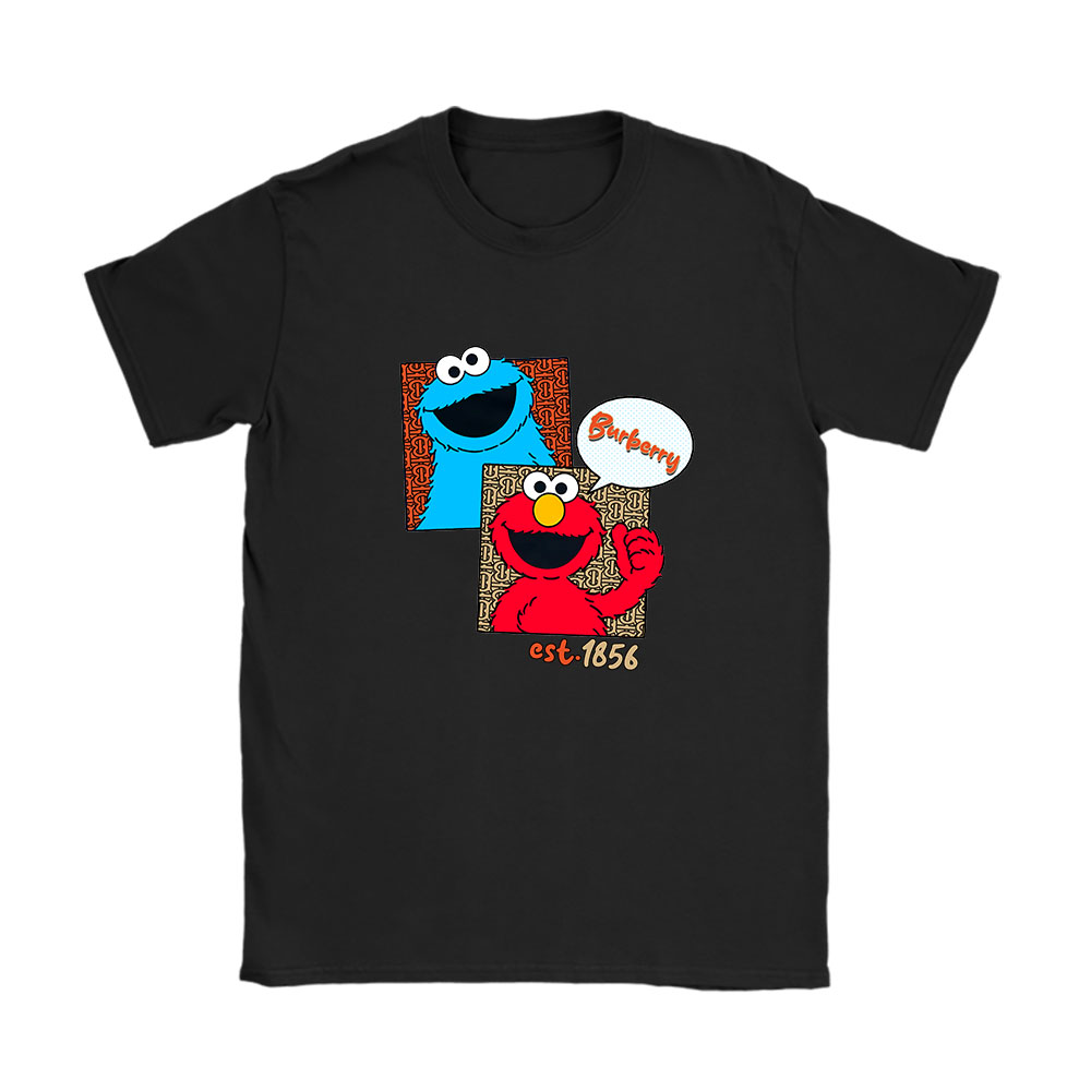Cookie Monster Elmo Sesame Street Burberry Unisex T-Shirt BN5453