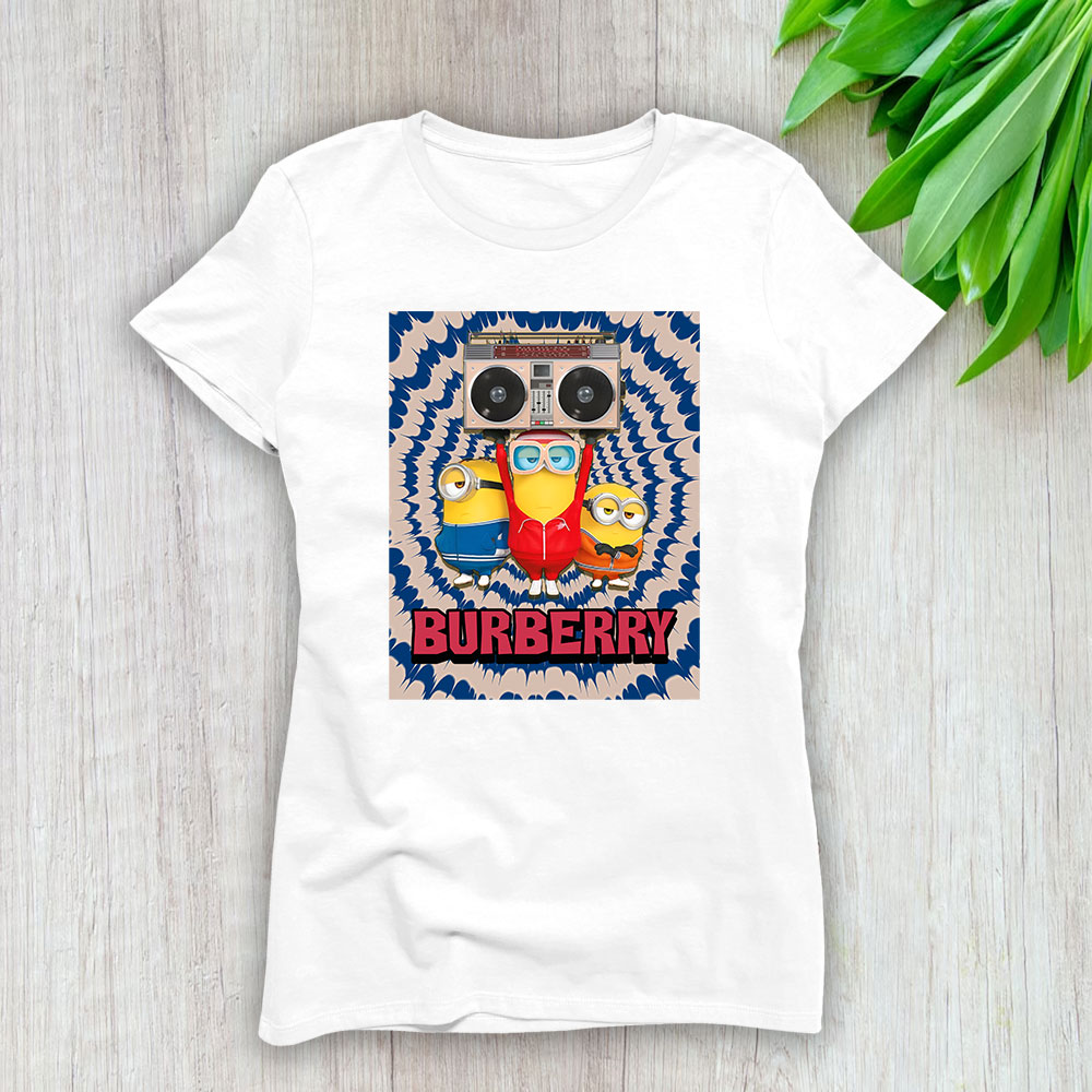 Minions Despicable Me Tie Dye Burberry Brand Lady Shirt Women Tee TLT5415