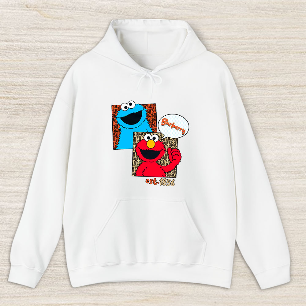 Cookie Monster Elmo Sesame Street Burberry Unisex Hoodie TAH5453