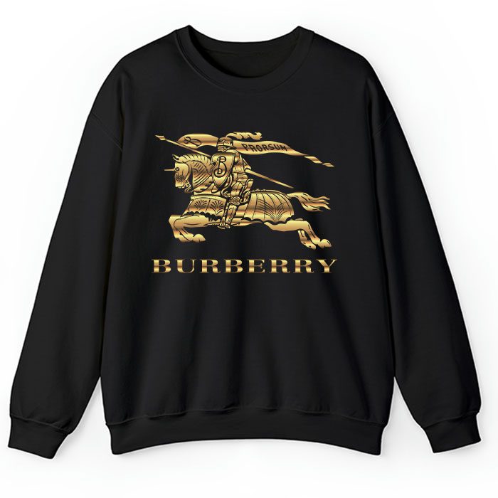 Burberry Logo Gold Luxury Crewneck Sweatshirt CSTB0737