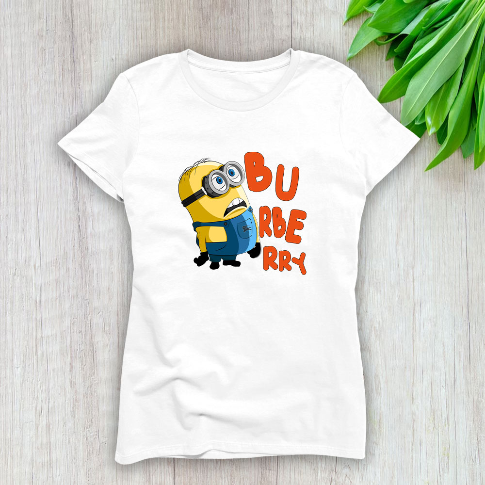Minions Despicable Me Burberry Brand Lady T-Shirt Cotton Tee TLT6307