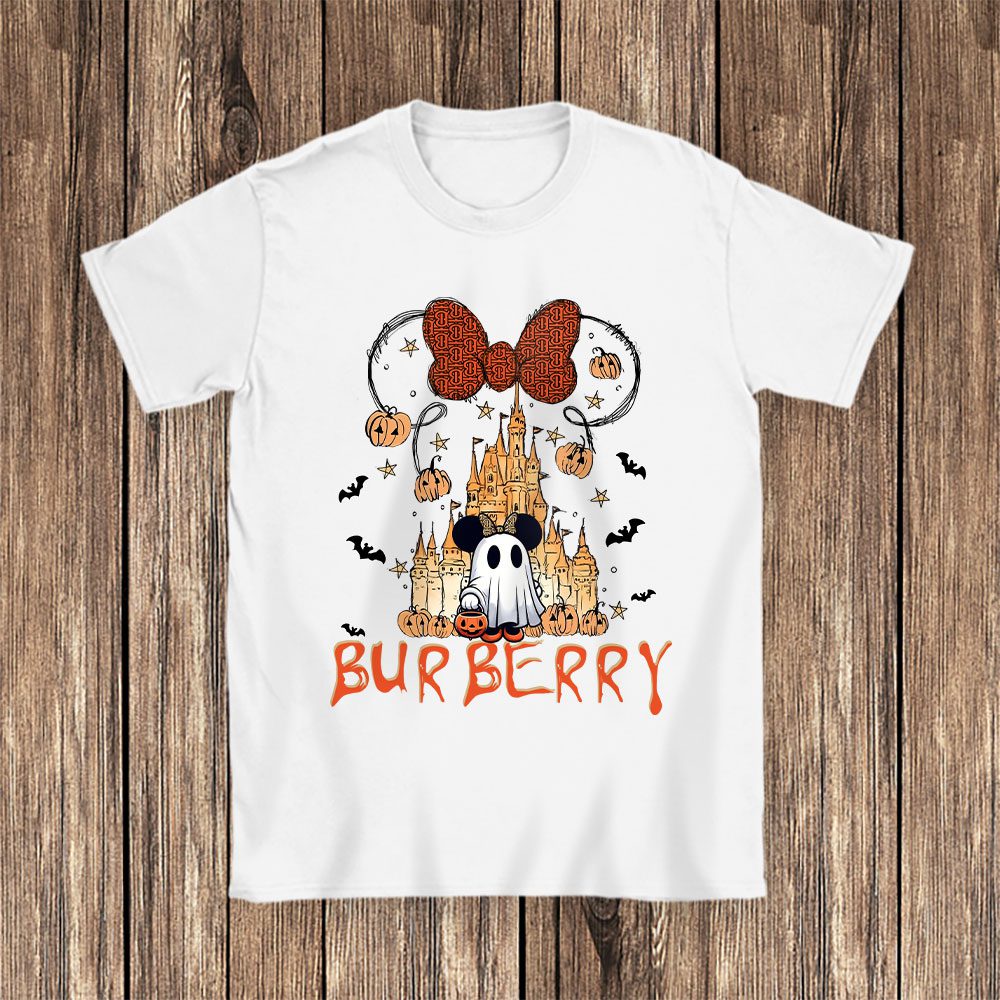 Mickey Minnie Ghost Burberry Unisex T-Shirt Cotton Tee BN17094
