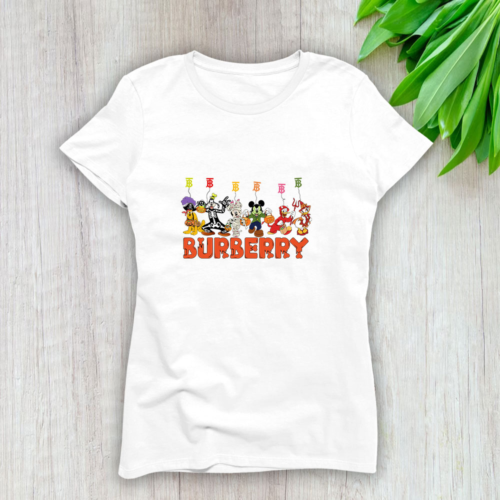 Mickey Happy Halloween Burberry Lady T-Shirt Women BTN9283