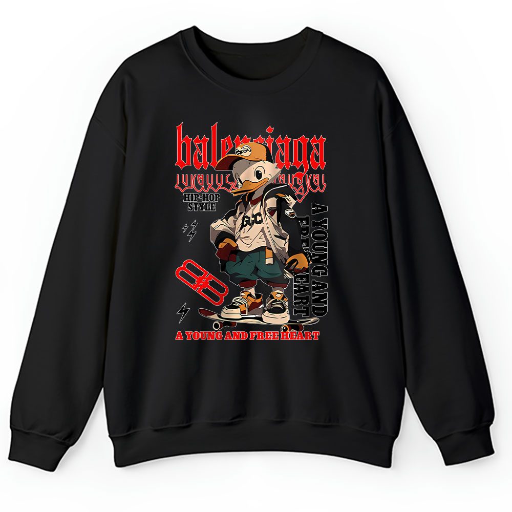 Donald Duck Free Heart Balenciaga Unisex Sweatshirt BTN16972