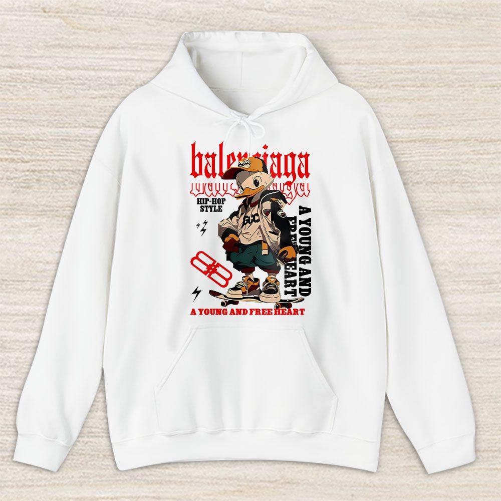 Donald Duck Free Heart Balenciaga Unisex Hoodie TAH16972