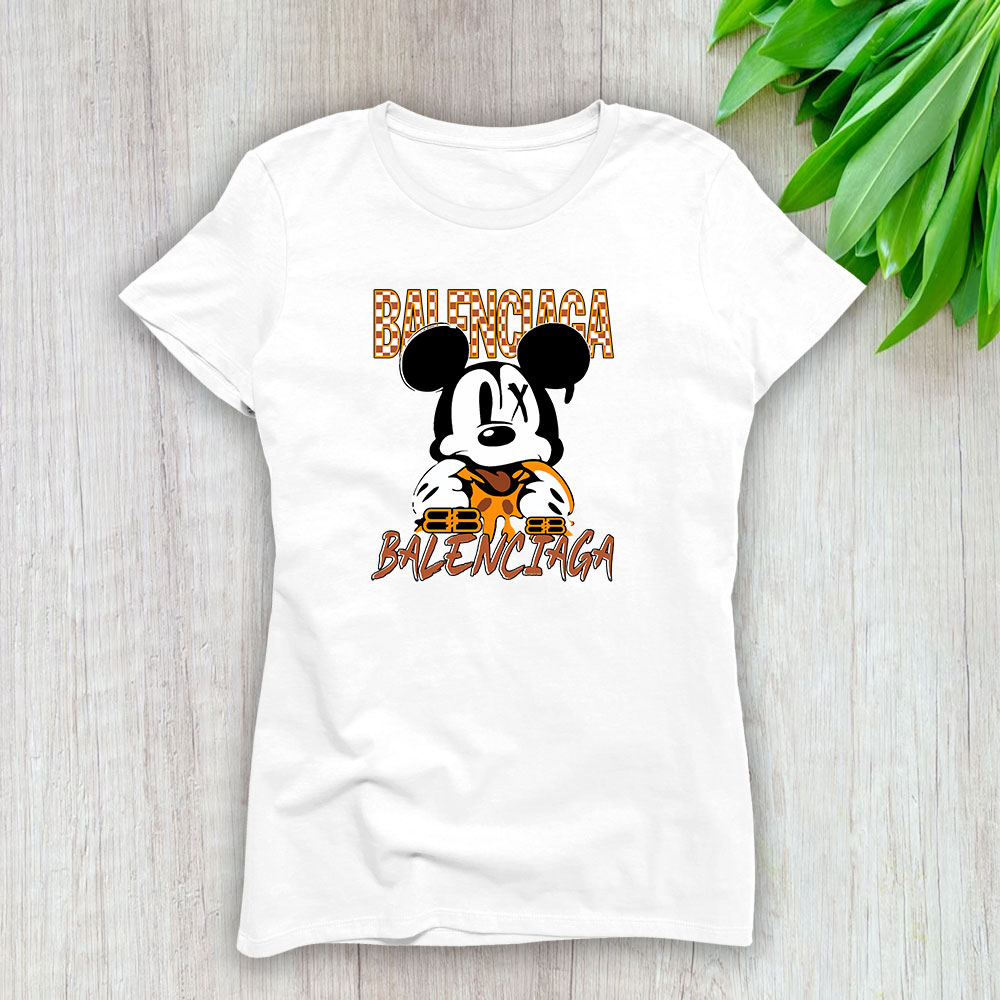 Mickey Mouse Balenciaga Lady T-Shirt Women BTN8229