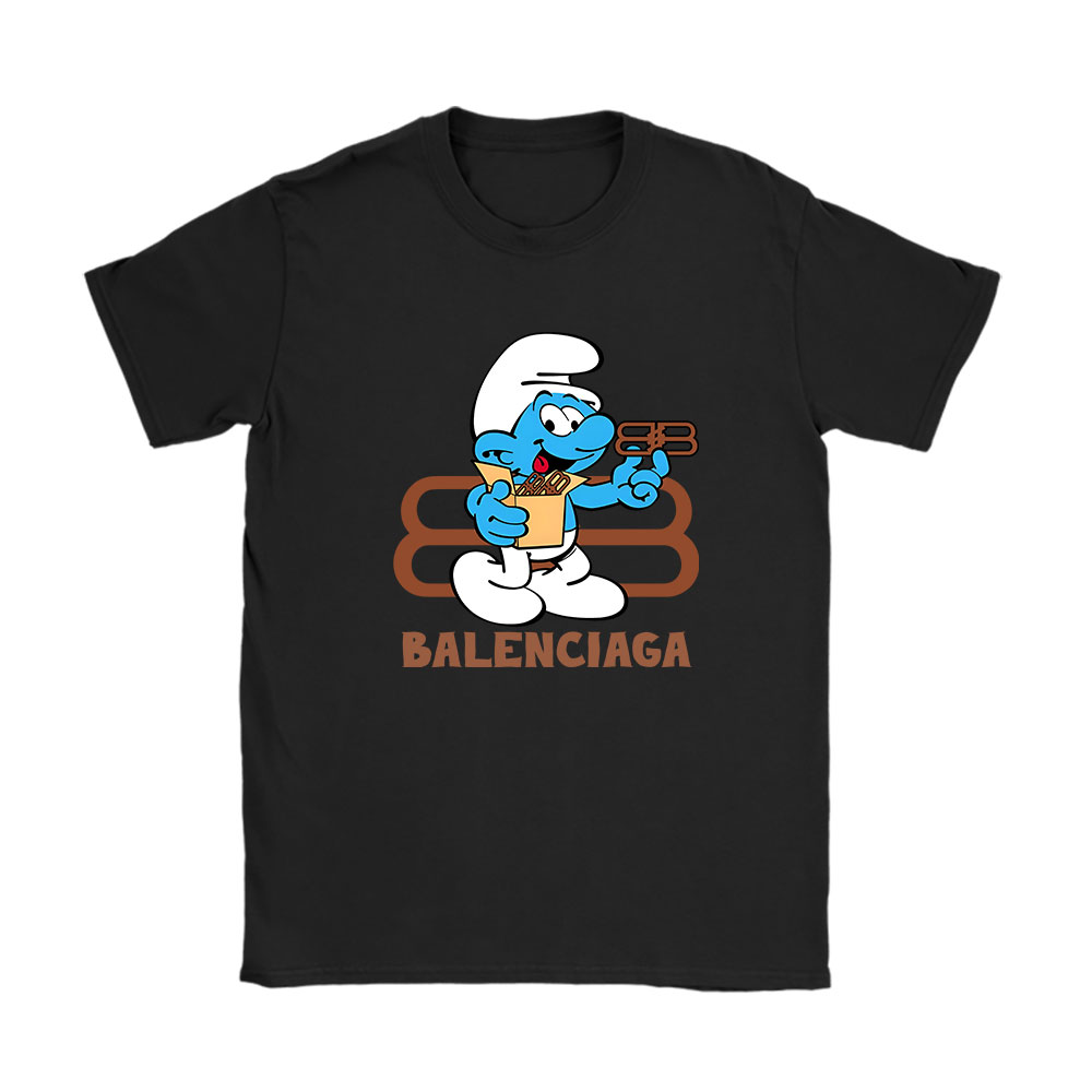 The Smurfs Balenciaga Unisex T-Shirt Cotton Tee BN7446