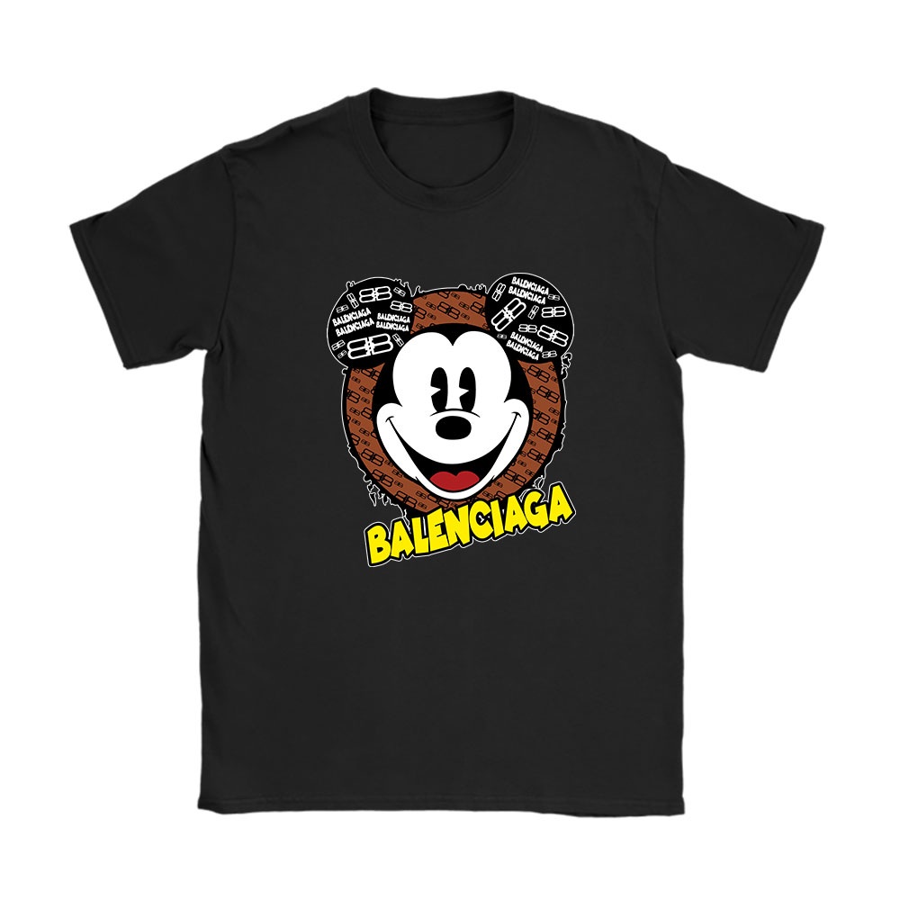 Mickey Mouse Balenciaga Unisex T-Shirt Cotton Tee BN7063