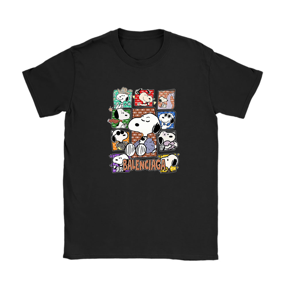 Snoopy Balenciaga Unisex T-Shirt Cotton Tee BN7116