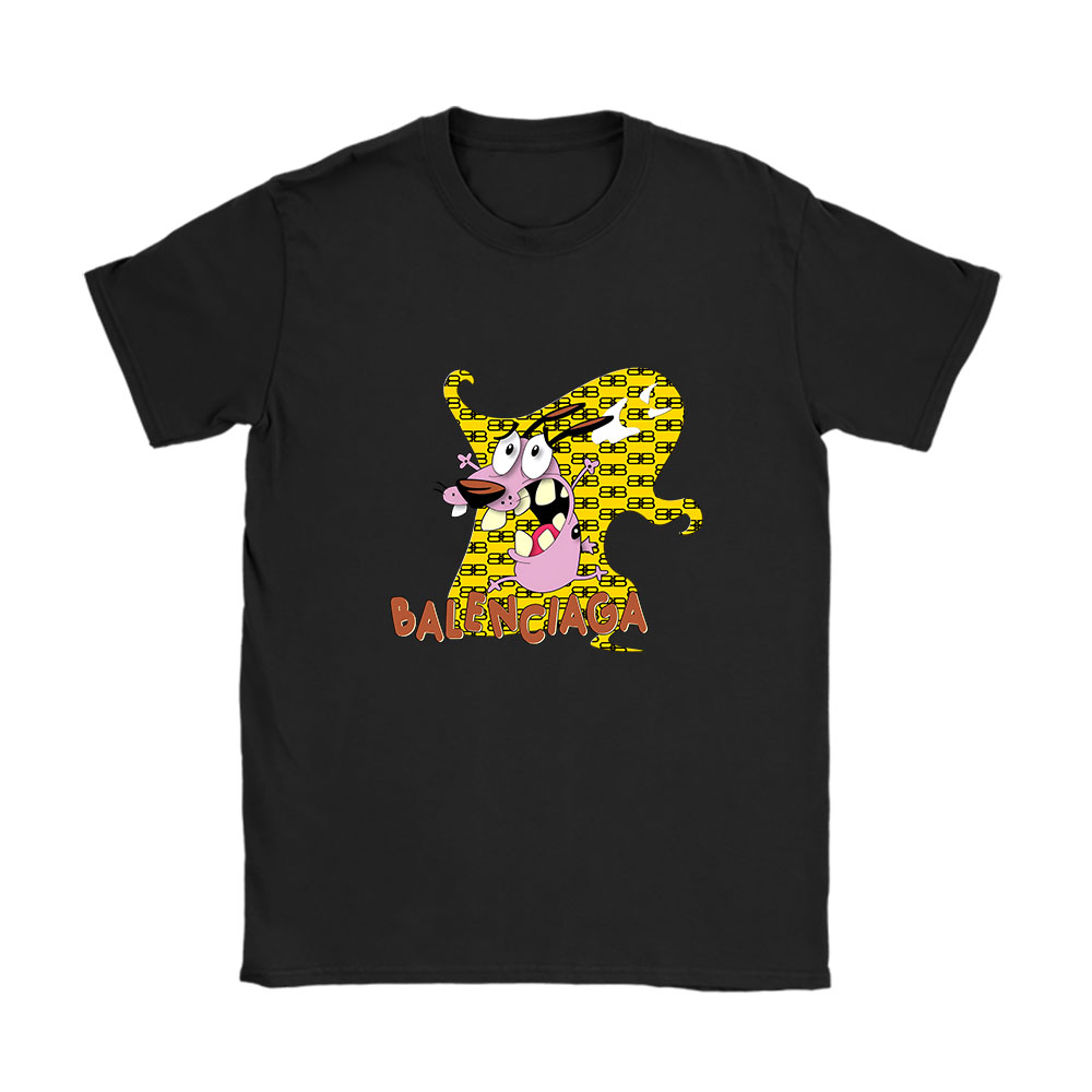 Courage The Cowardly Dog Balenciaga Unisex T-Shirt Cotton Tee BN7004