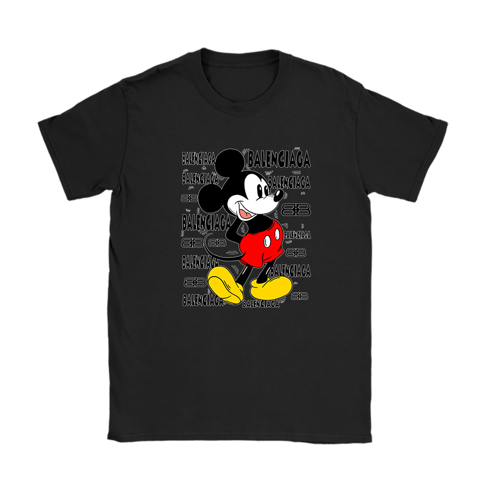 Mickey Mouse Balenciaga Unisex T-Shirt Cotton Tee BN7065
