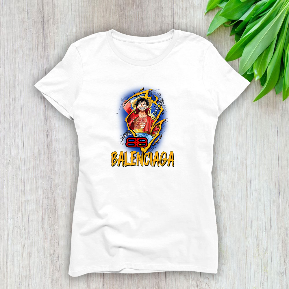Monkey D Luffy One Piece Balenciaga Lady T-Shirt Women BTN7044