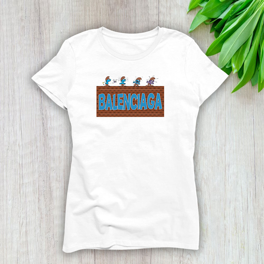 The Smurfs Balenciaga Lady T-Shirt Women BTN7449