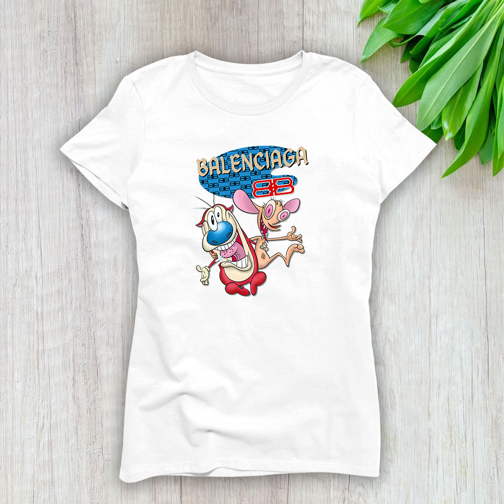 The Ren Stimpy Show Balenciaga Lady T-Shirt Women BTN7430