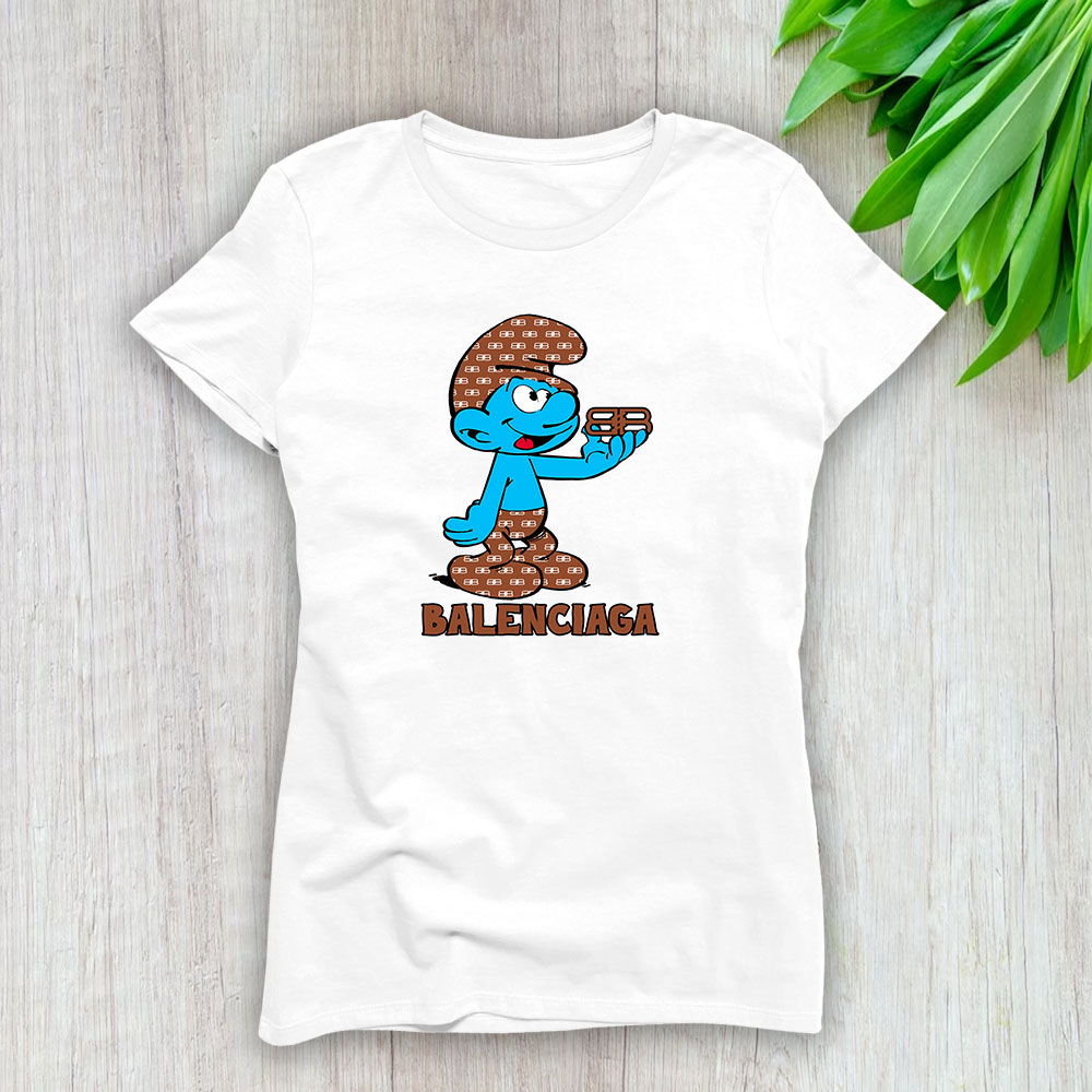 The Smurfs Balenciaga Lady T-Shirt Women BTN7453