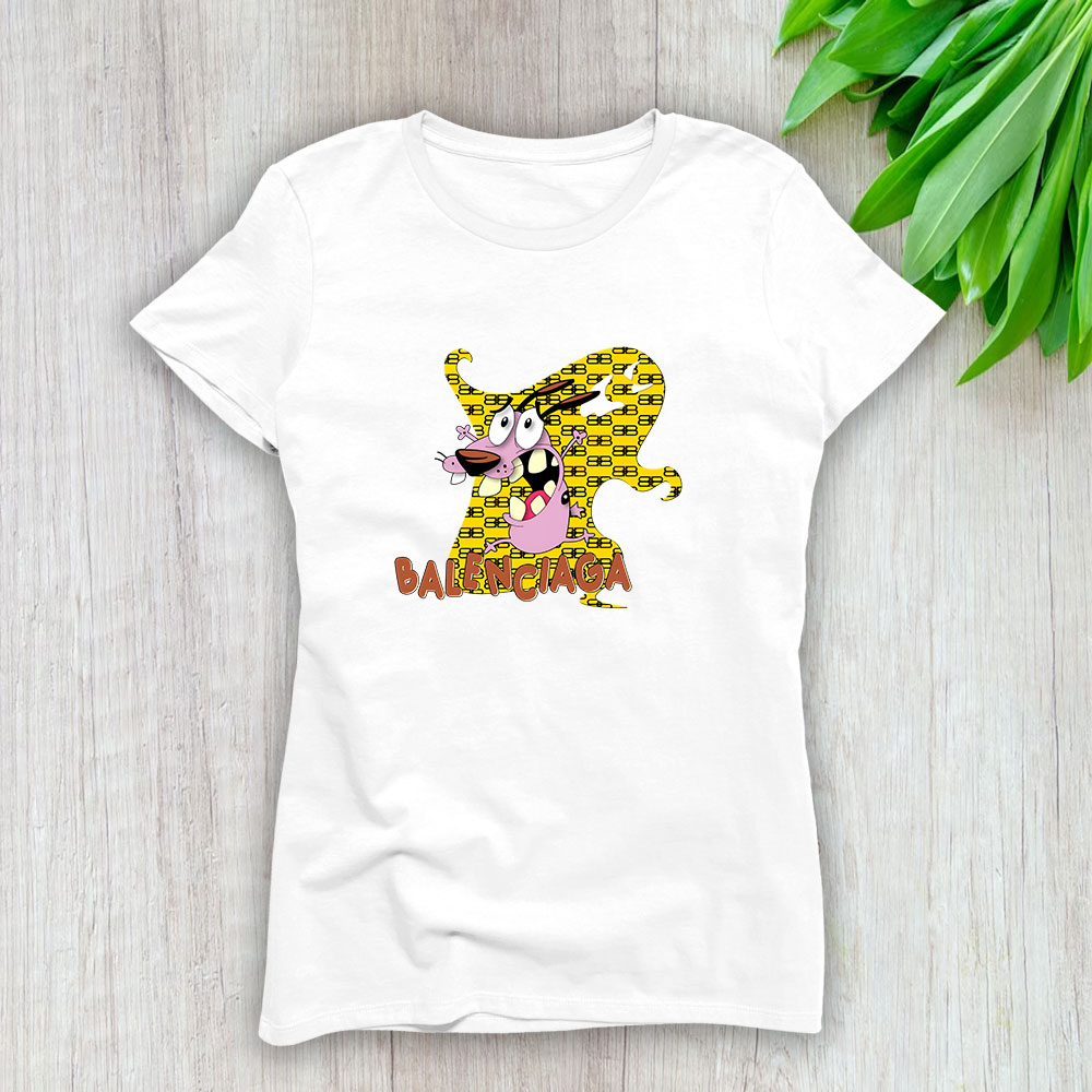 Courage The Cowardly Dog Balenciaga Lady T-Shirt Women BTN7004
