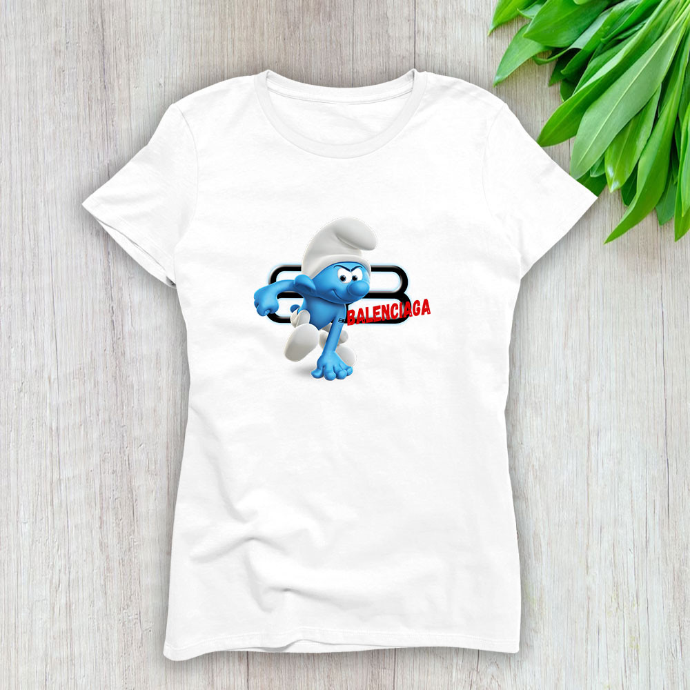 The Smurfs Balenciaga Lady T-Shirt Women BTN7451