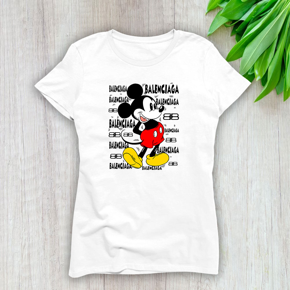 Mickey Mouse Balenciaga Lady T-Shirt Women BTN7065