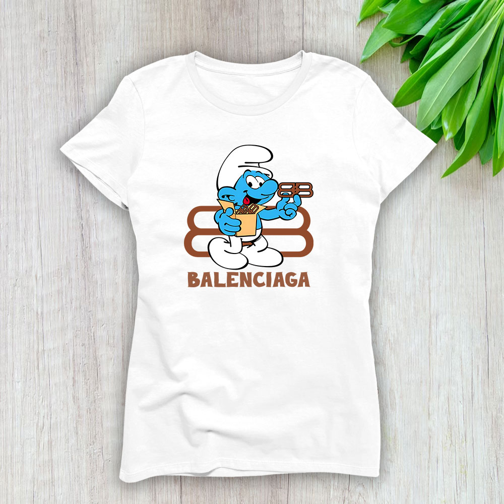 The Smurfs Balenciaga Lady T-Shirt Women BTN7446