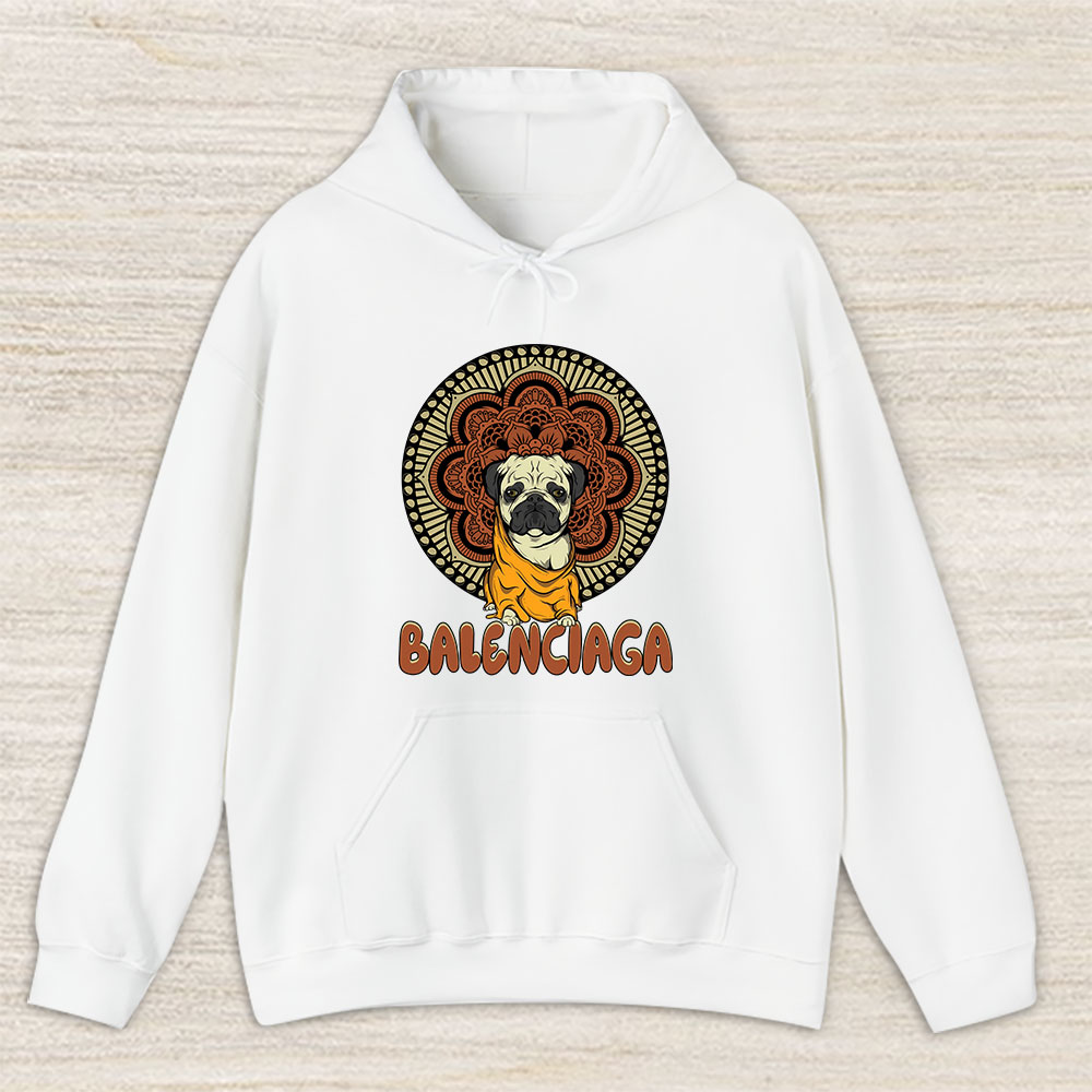 Cartoon Pug Dog Balenciaga Brand Unisex Hoodie TAH6245
