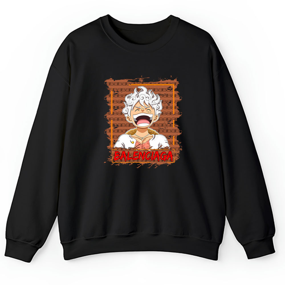 Monkey D Luffy Gear One Piece Balenciaga Brand Unisex Sweatshirt BTN6555