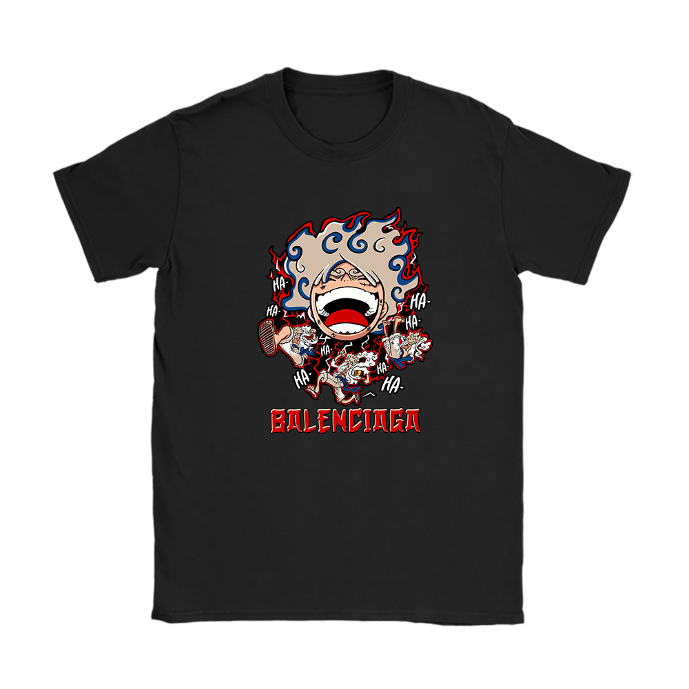 Monkey D Luffy One Piece Balenciaga Brand Unisex T-Shirt Cotton Tee BN6560