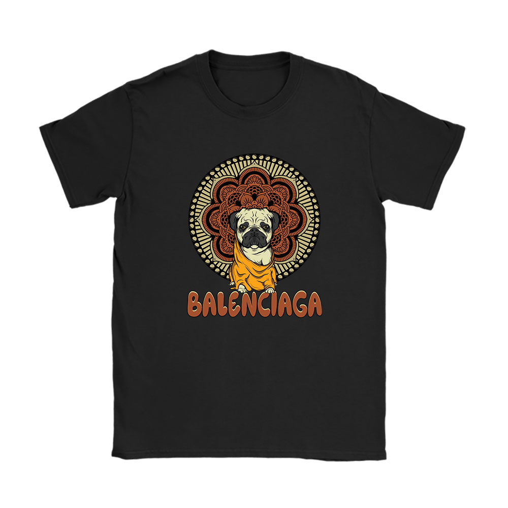 Cartoon Pug Dog Balenciaga Brand Unisex T-Shirt Cotton Tee BN6245