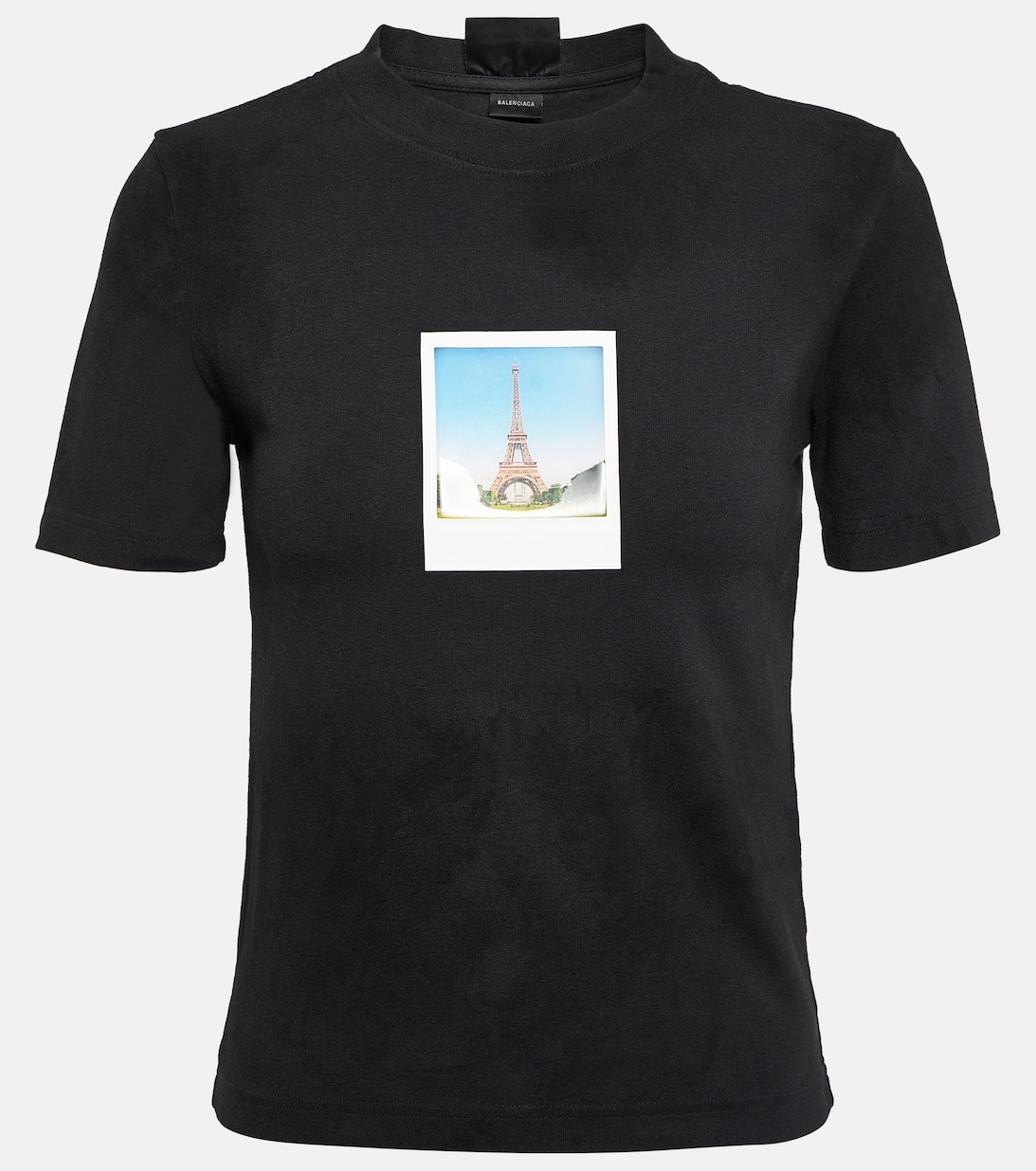 Printed Cotton Jersey Balenciaga Tee Unisex T-Shirt FTS484