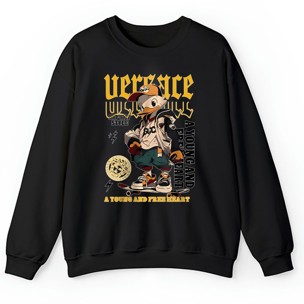 Donald Duck Free Heart Versace Unisex Sweatshirt BTN16979