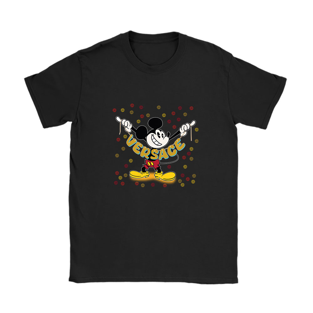 Mickey Mouse Versace Unisex T-Shirt Cotton Tee BN7615