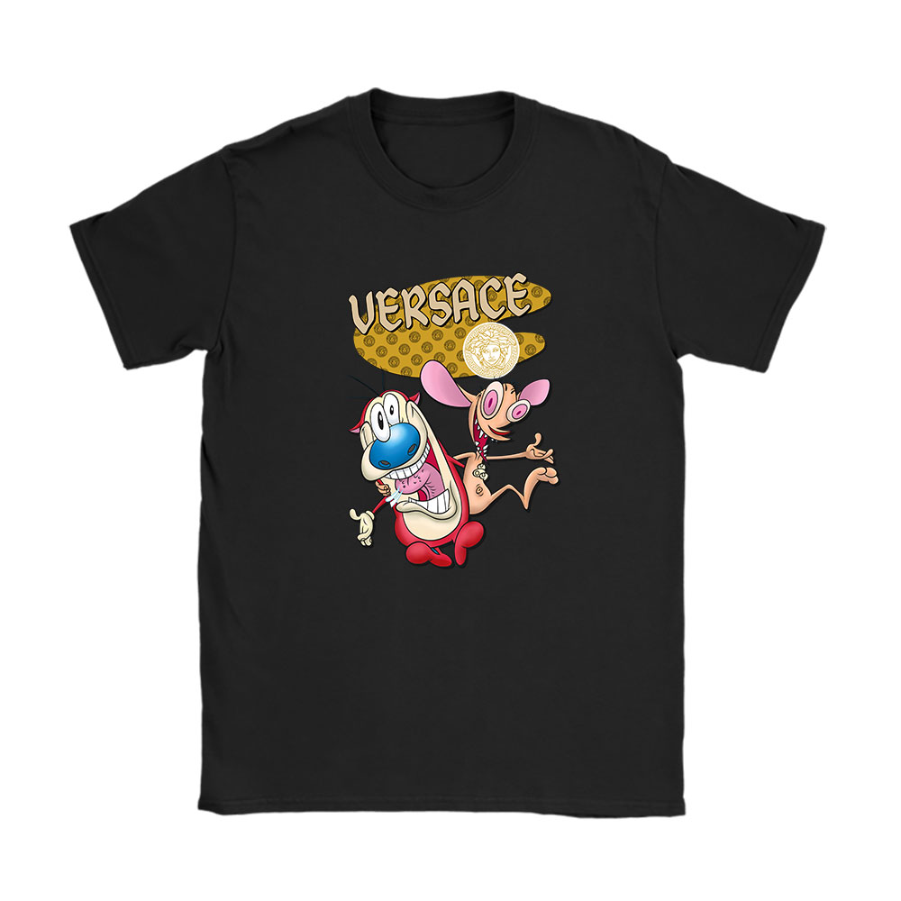 The Ren Stimpy Show Versace Unisex T-Shirt Cotton Tee BN7442