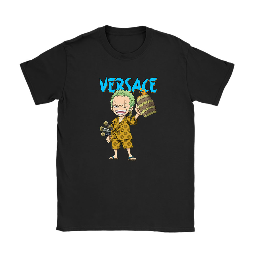Monkey D Luffy One Piece Versace Unisex T-Shirt Cotton Tee BN7061