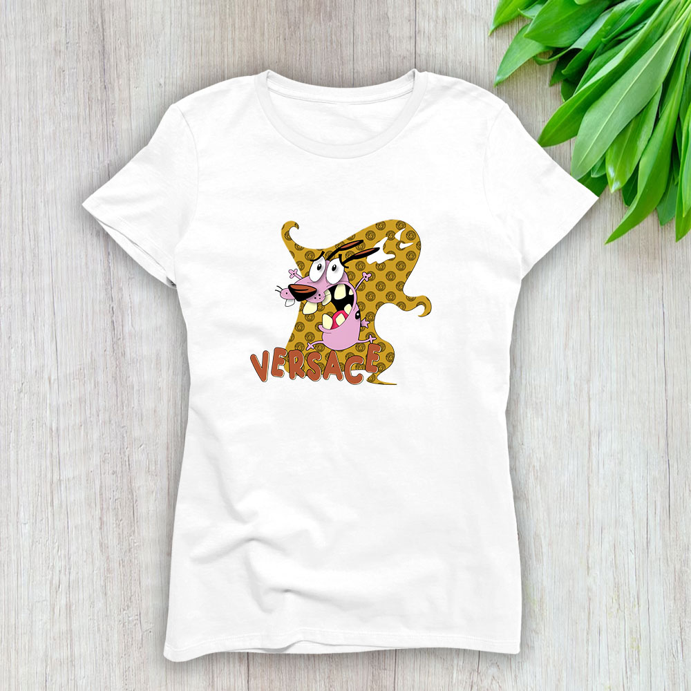 Courage The Cowardly Dog Versace Lady T-Shirt Women BTN7028
