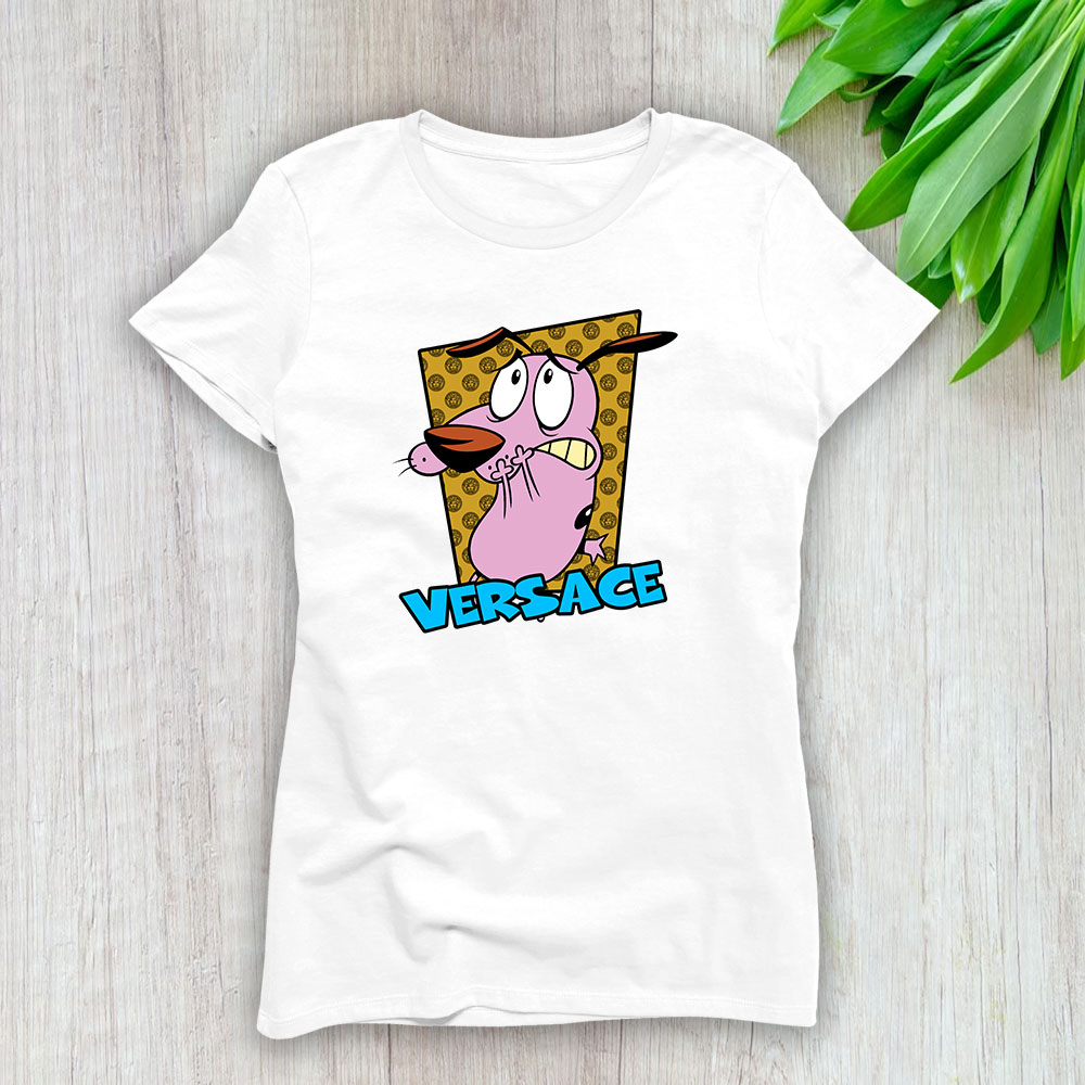 Courage The Cowardly Dog Versace Lady T-Shirt Women BTN7029