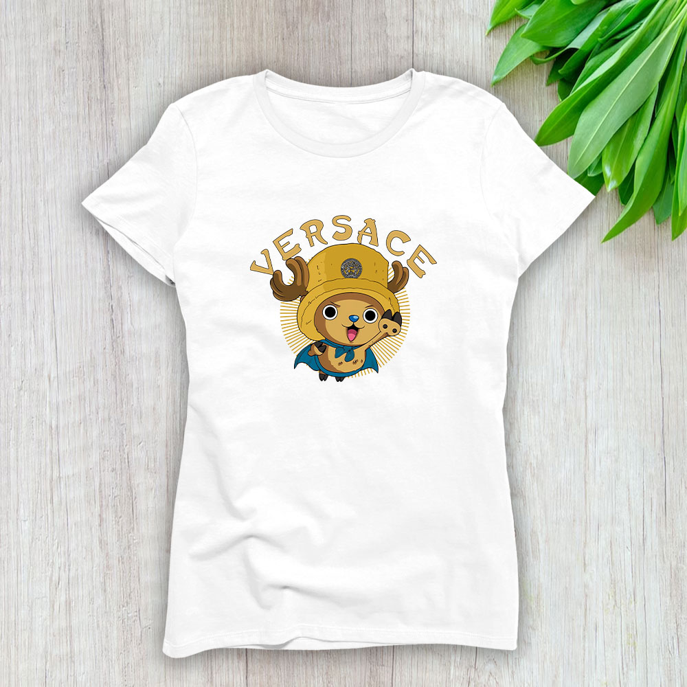 Chopperman Tony Tony Chopper One Piece Versace Brand Lady T-Shirt Cotton Tee TLT6280
