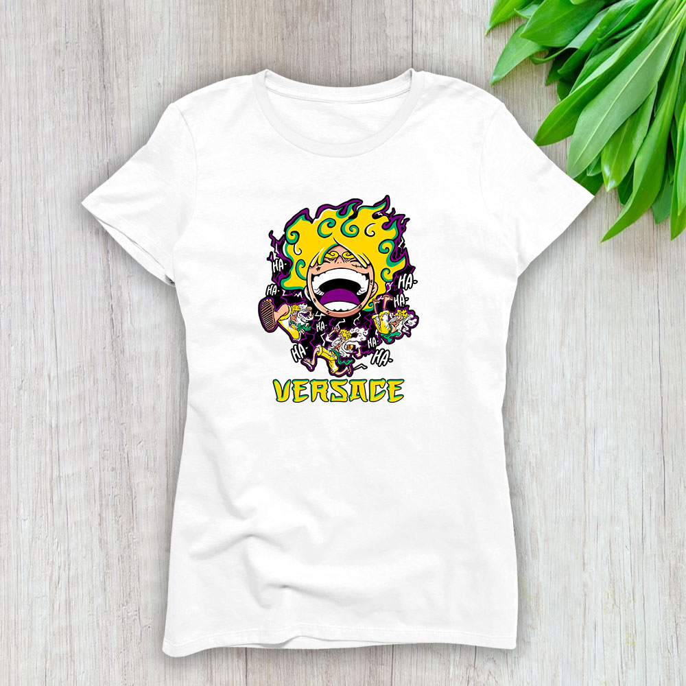 Monkey D Luffy One Piece Versace Brand Lady T-Shirt Women TLT6567