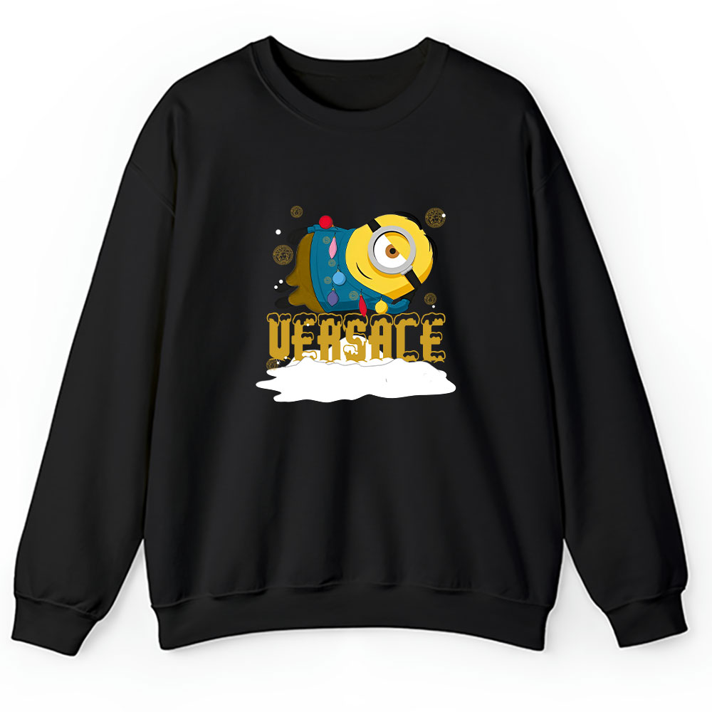 Minions Despicable Me Christmas Versace Brand Unisex Sweatshirt BTN6336
