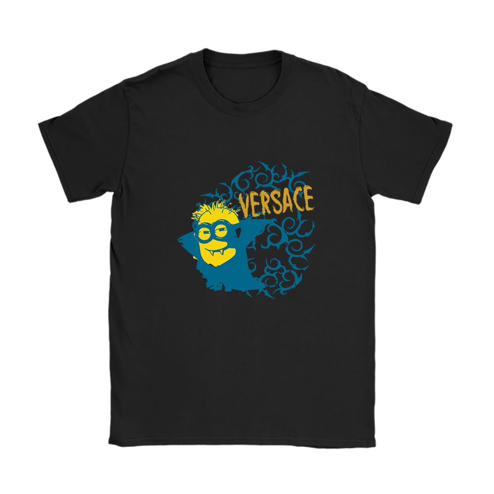 Minions Despicable Me Versace Brand Unisex T-Shirt Cotton Tee BN6371