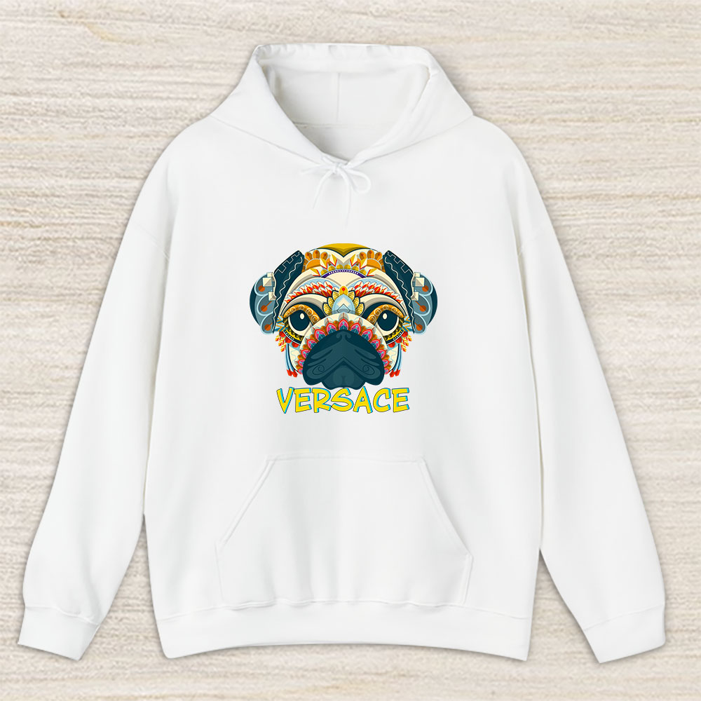 Cartoon Pug Dog Versace Unisex Hoodie TAH5464